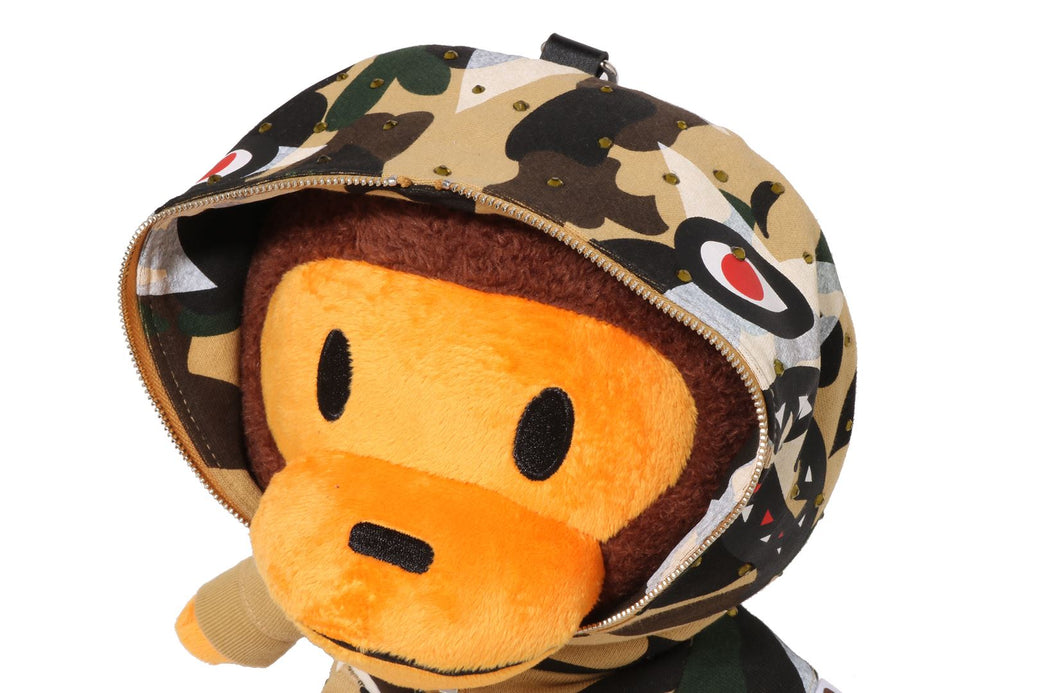 STAR OVER PRINT 1ST CAMO BABY MILO PLUSH DOLL BACKPACK | bape.com