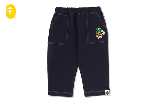BABY MILO DINOSAUR JERSEY DENIM BABY PANTS