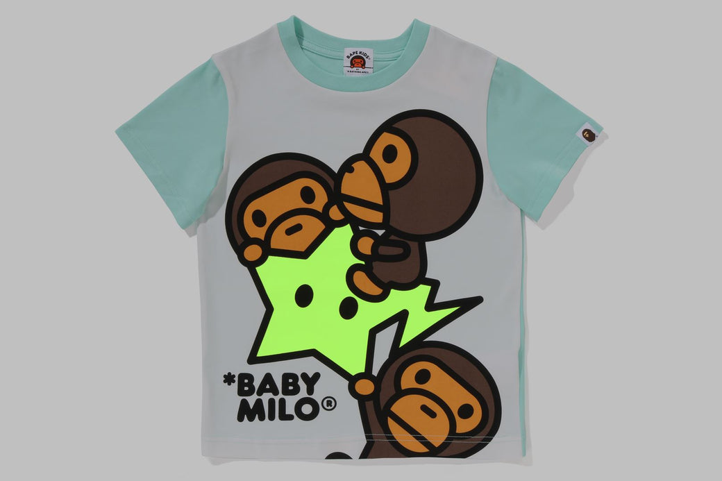 BAPE Bathing Ape Baby Milo Gray T hot Shirt