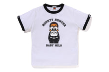 【 BAPE X BOUNTY HUNTER 】BABY MILO RINGER TEE