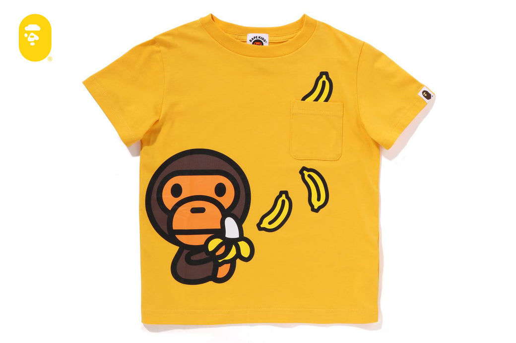 BABY MILO BANANA POCKET TEE | bape.com