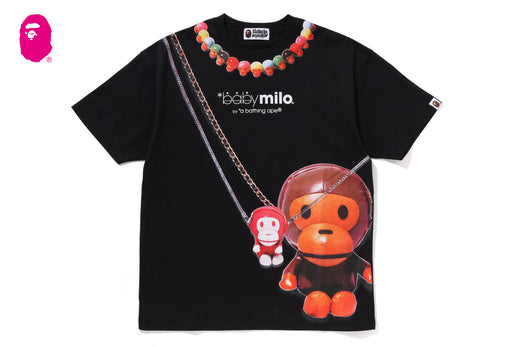 BABY MILO FAKE PRINT OVERSIZED TEE | bape.com