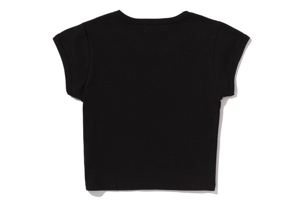 トップス A BATHING APE CRYSTAL STONE CROPPED TEE BABY LISA CRYSTAL STONE CROPPED TEE | bape.com