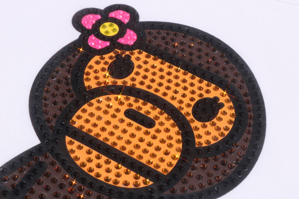 BABY LISA CRYSTAL STONE CROPPED TEE | bape.com