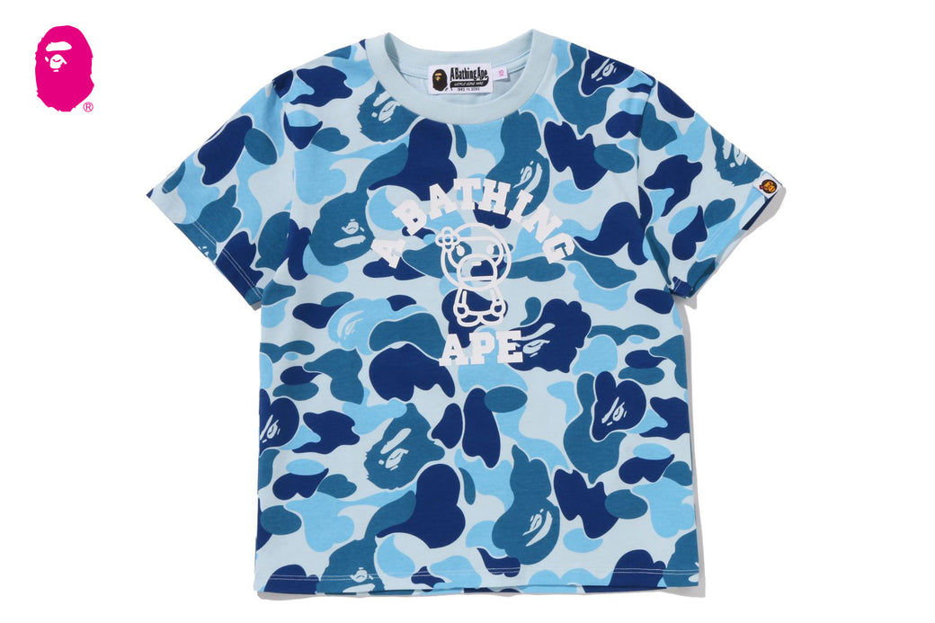 ABC CAMO COLLEGE BABY LISA TEE | bape.com