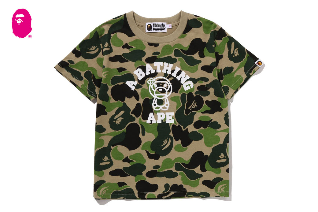 ABC CAMO COLLEGE BABY LISA TEE | bape.com