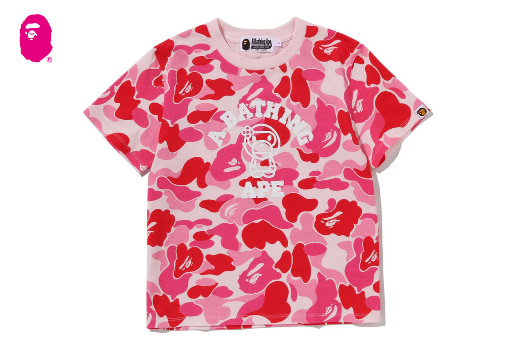 ABC CAMO COLLEGE BABY LISA TEE | bape.com