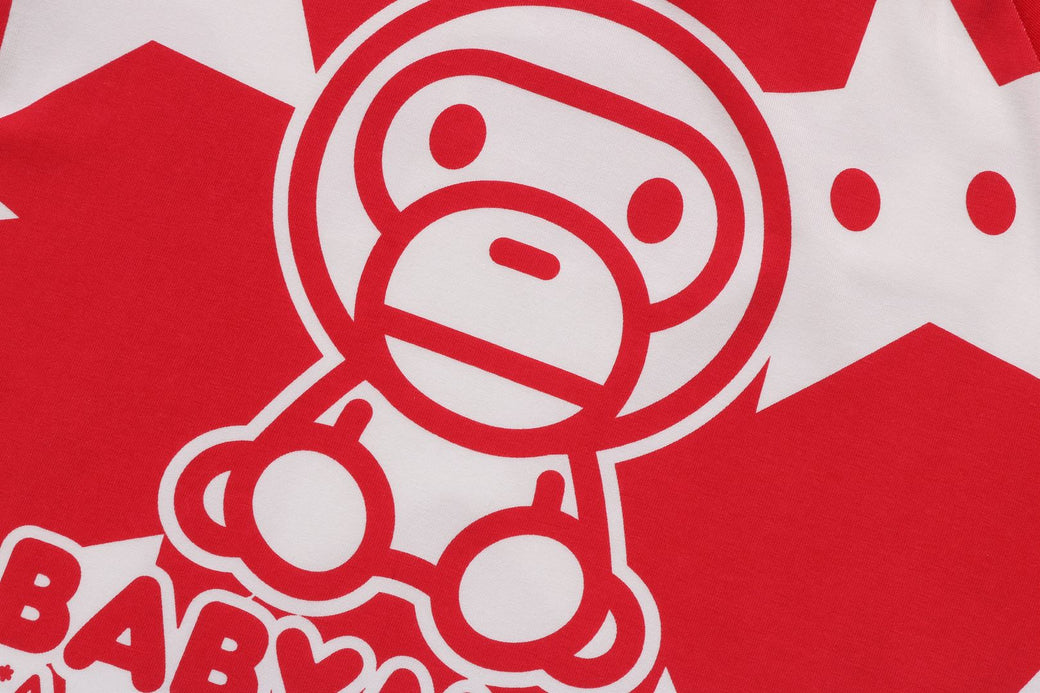 BABY MILO ラグラン レッド 赤 Mサイズ A BATHING APE BABY MILO STA RAGLAN TEE | bape.com