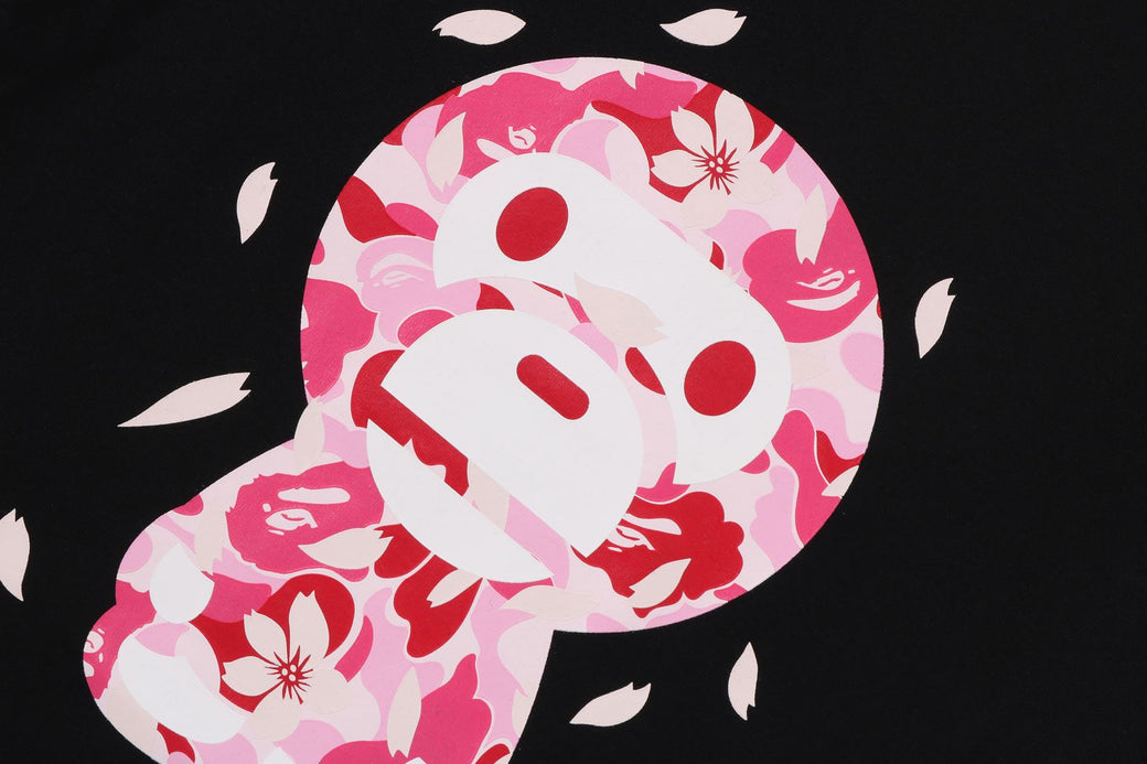 ABC SAKURA CAMO BABY MILO CROPPED TEE | bape.com