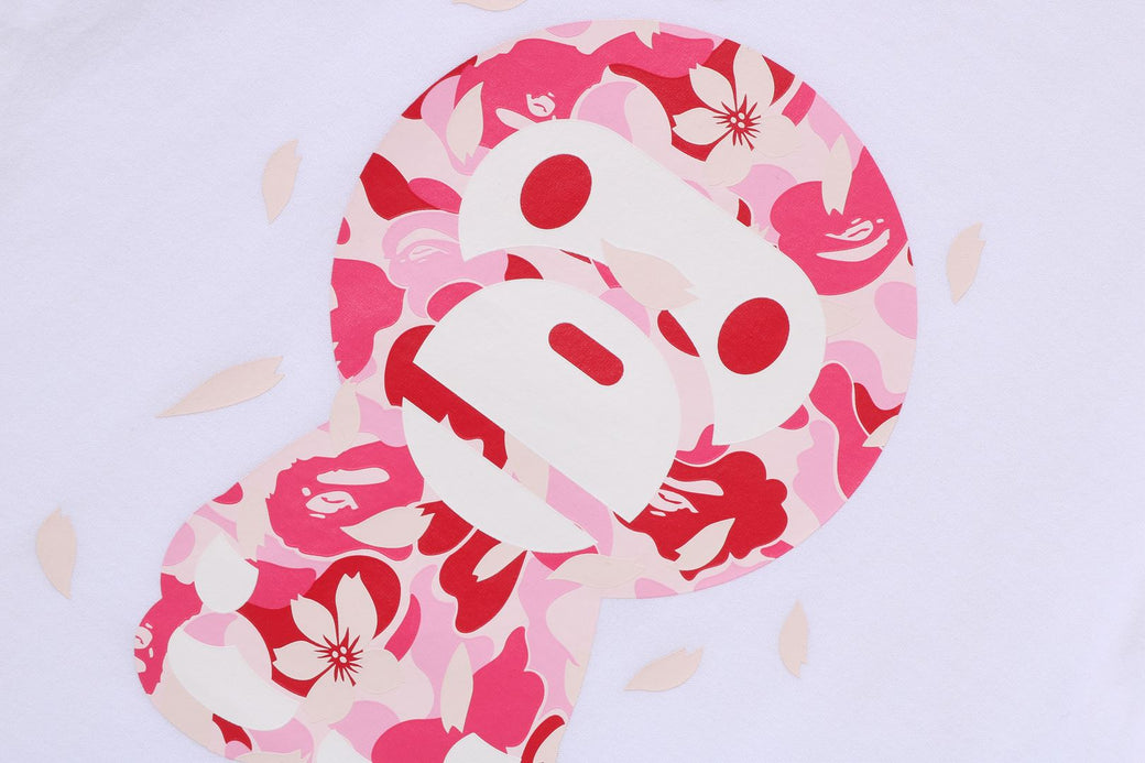 ABC SAKURA CAMO BABY MILO CROPPED TEE | bape.com
