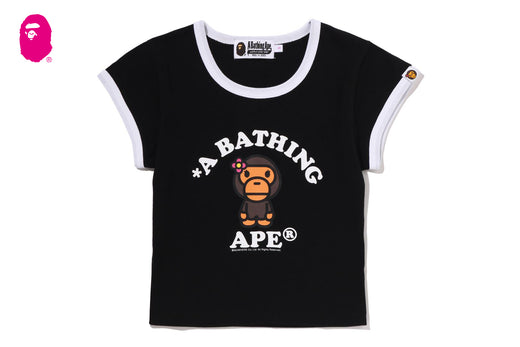 BABY LISA COLLEGE CROPPED TEE | bape.com