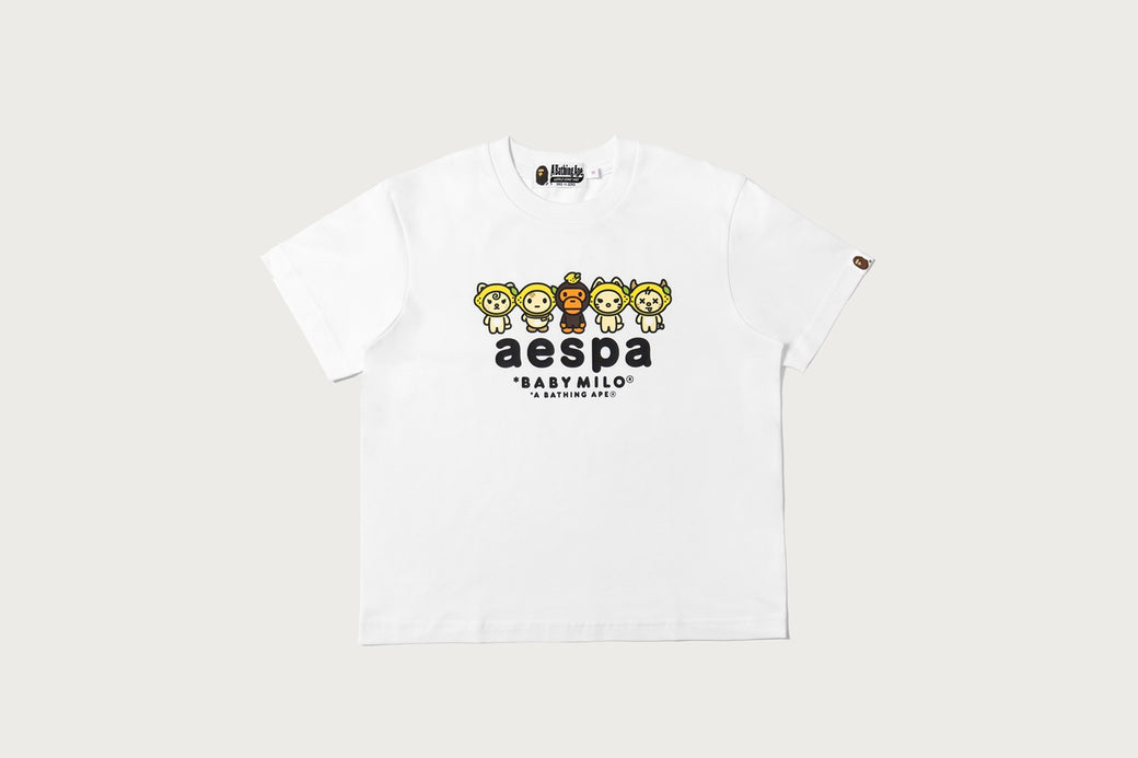 BAPE X AESPA 】BABY MILO LEMONADE MINI TEE | bape.com