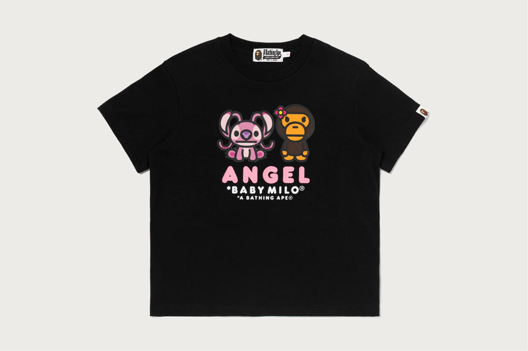 BAPE X DISNEY】 ANGEL AND BABY MILO MINI TEE | bape.com