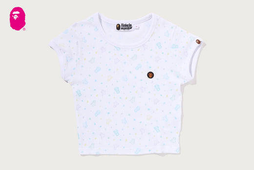 LISA MILO STA PATTERN ONE POINT CROPPED TEE