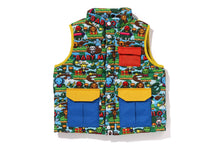 BABY MILO GAME PATTERN DOWN VEST