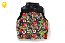 BAPE MILO ASSORTED REVERSIBLE DOWN VEST
