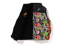BAPE MILO ASSORTED REVERSIBLE DOWN VEST