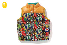 BAPE MILO ASSORTED REVERSIBLE DOWN VEST