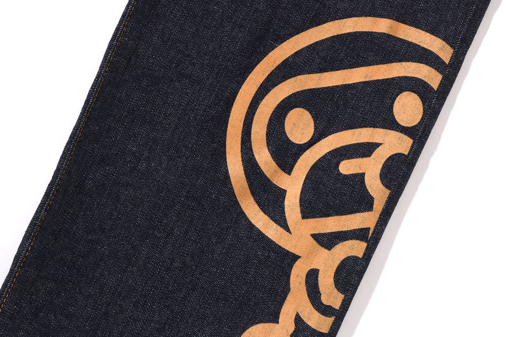 T◆APE BAPEKAWS BABY MILO デニムパンツ　L BABY MILO 10OZ DENIM PANTS（デニムパンツ）｜A BATHING APE