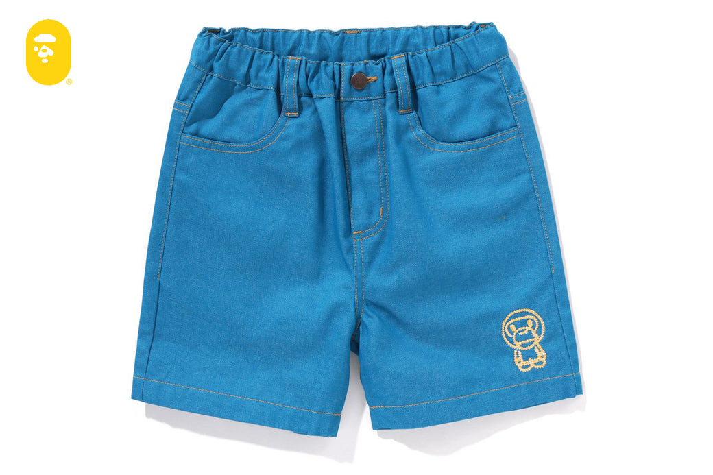 BABY MILO ROPE DENIM SHORTS | bape.com