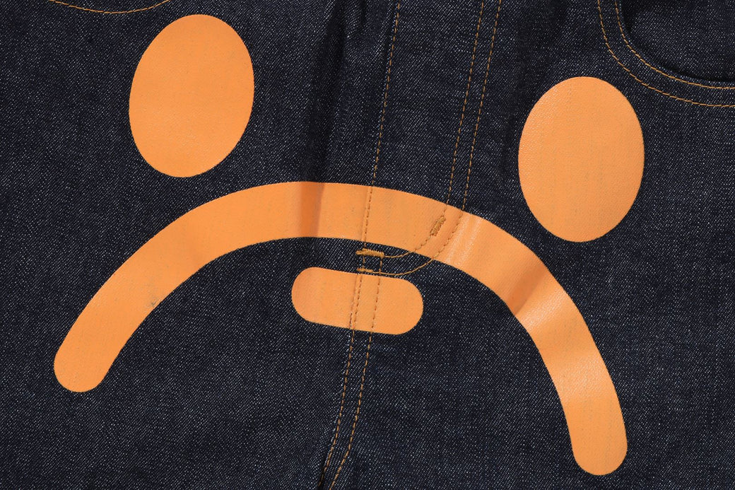 MILO FACE 10 OZ STRETCH DENIM SHORTS | bape.com