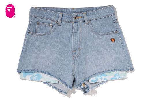 BABY LISA ONE POINT DENIM SHORTS