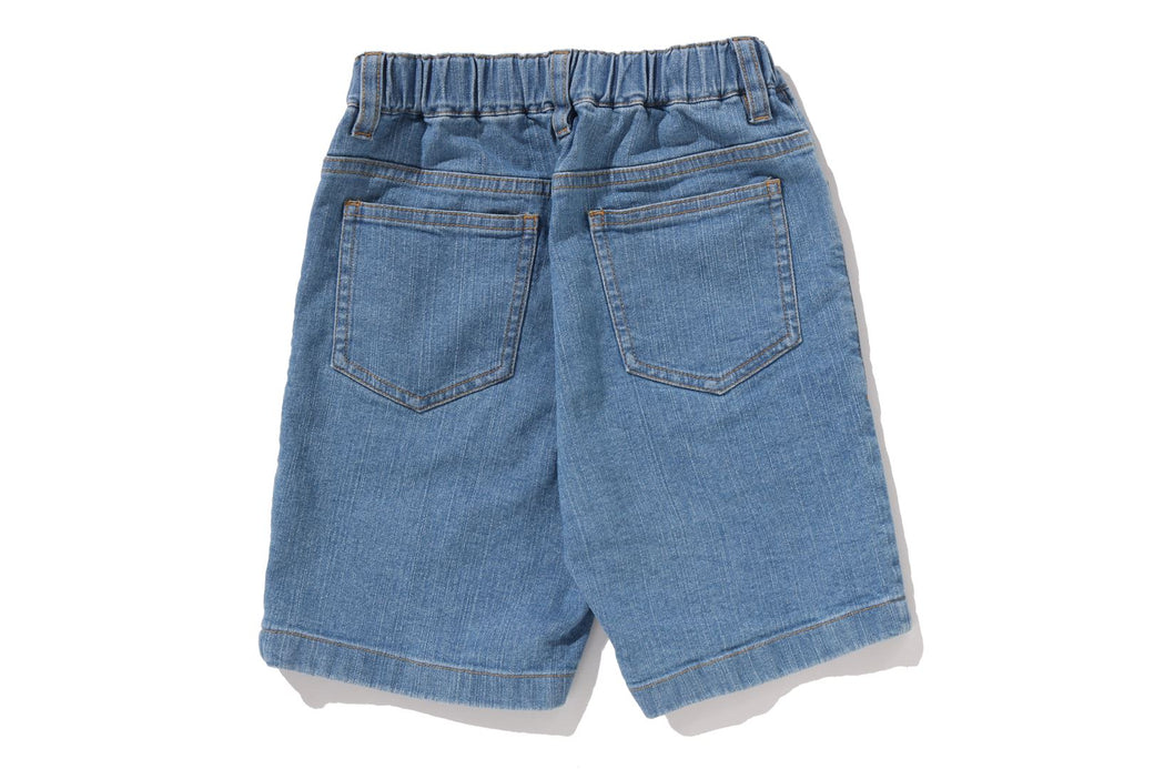A BATHING APE BABY MILO パイレーツ デニム ショーツ BABY MILO 10 OZ DENIM SHORTS | bape.com