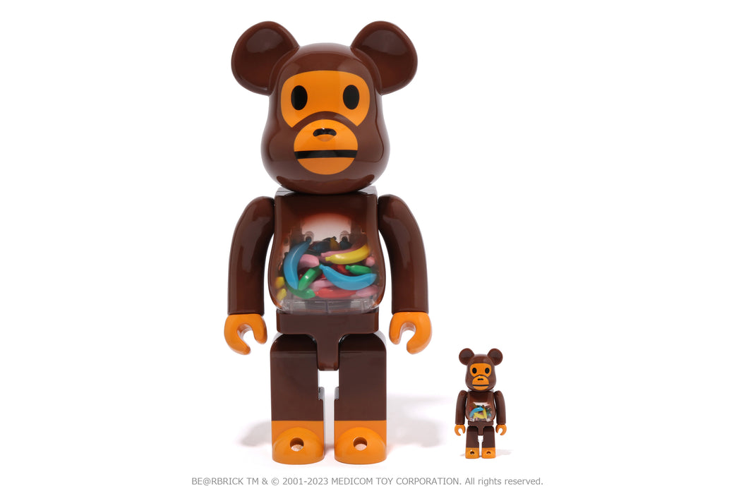 BABY MILO AND BANANA BE@RBRICK 100% & 400% | bape.com