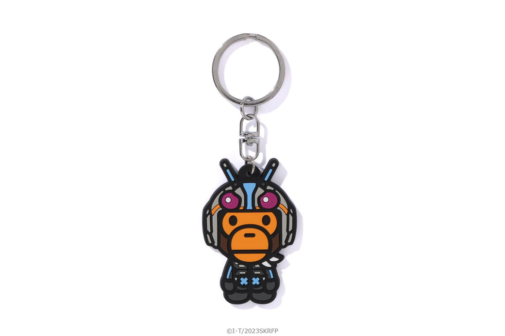 【 BAPE X SHIN KAMEN RIDER 】BABY MILO RUBBER KEYCHAIN