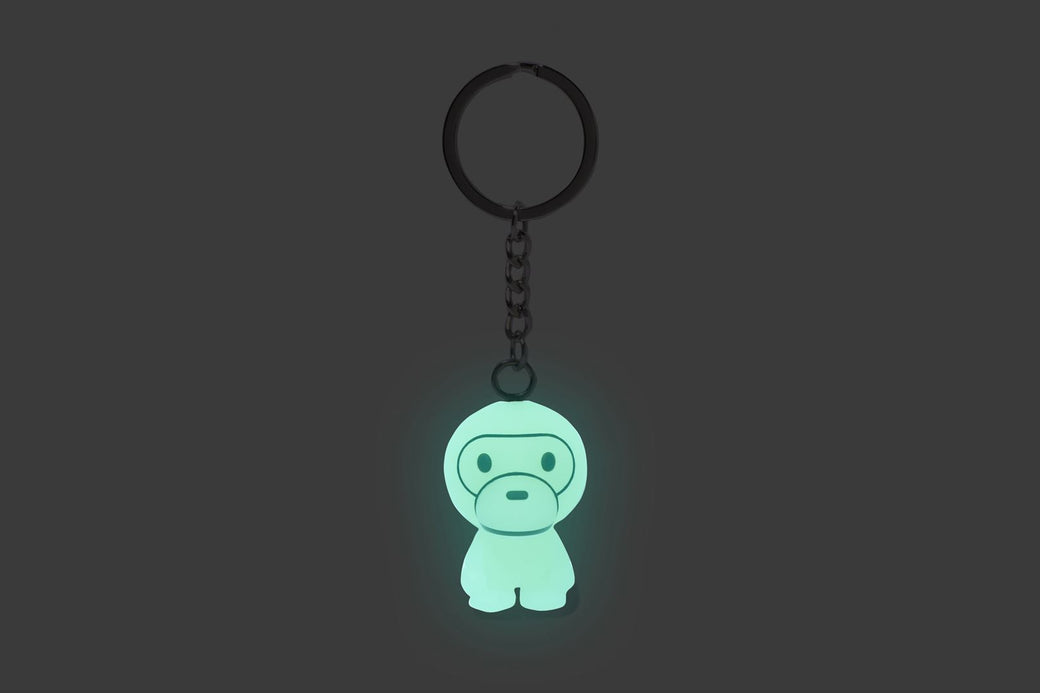 GLOW IN THE DARK BABY MILO KEYCHAIN | bape.com