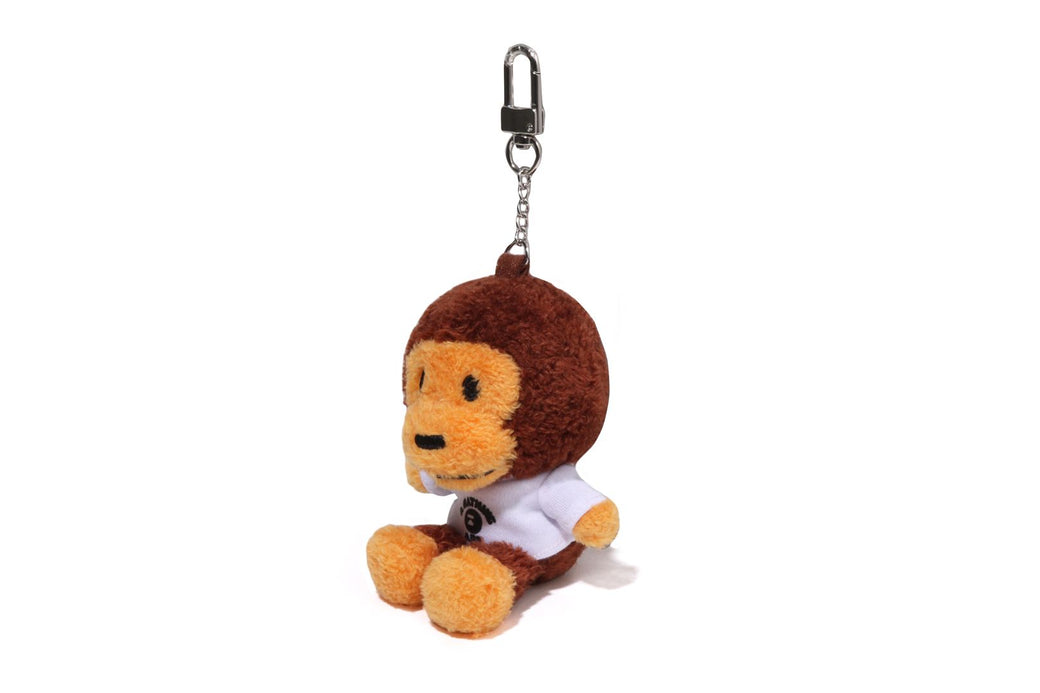 小物 BABY MILO COLLEGETEE PLUSH DOLL KEYCHAIN A BATHING APE｜BABY MILO COLLEGE TEE PLUSH DOLL KEY CHAIN