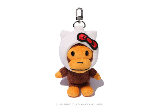 【 BAPE X HELLO KITTY 】PLUSH DOLL KEYCHAIN