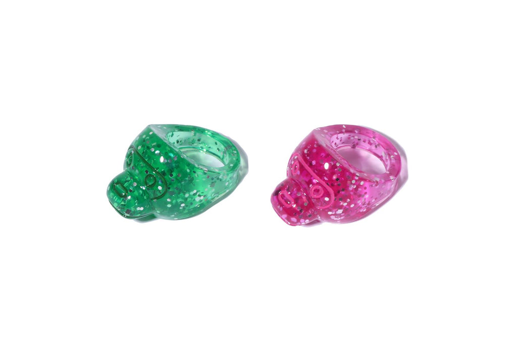 BABY MILO GLITTER ACRYLIC RING SET | bape.com
