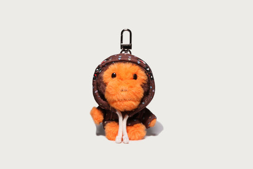 MILOGRAM SWEETS PATTERN HOODIE BABY MILO FUR DOLL KEY CHAIN