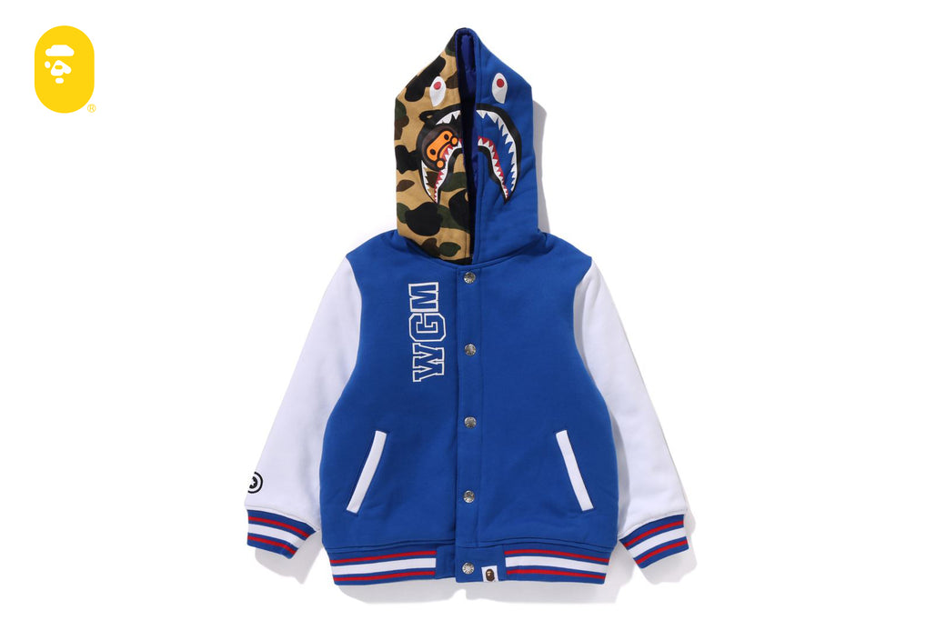 BAPE BABY MILO スタジャン パーカー M ネイビー BAPE KIDS® JAPAN OFFICIAL | BABY MILO®︎ HOODIE JACKET 2025