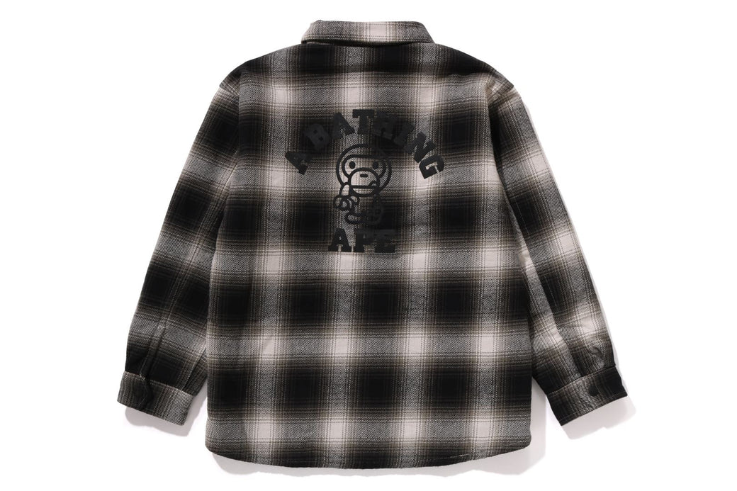 CHECK HOODED SHIRT JACKET | bape.com