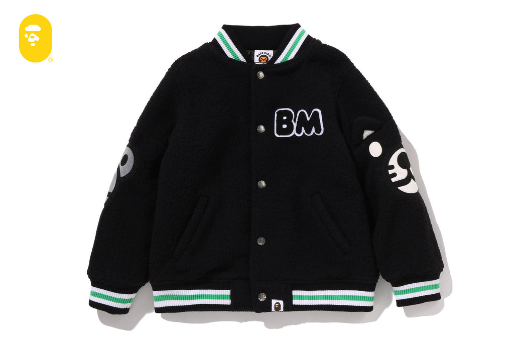 APE BAPE BABY MILO スウェット　スタジャン ジャケット　マイロ BABY MILO EMBROIDERY JACKET（スタジャン）｜A BATHING APE（ア
