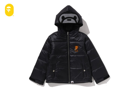 BABY MILO PATCH PADDED HOODIE JACKET