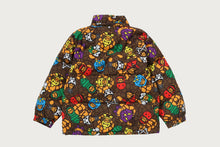 MILO MULTI DINOSAURS PATTERN ZIP HOODIE PADDED JACKET