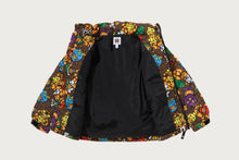 MILO MULTI DINOSAURS PATTERN ZIP HOODIE PADDED JACKET