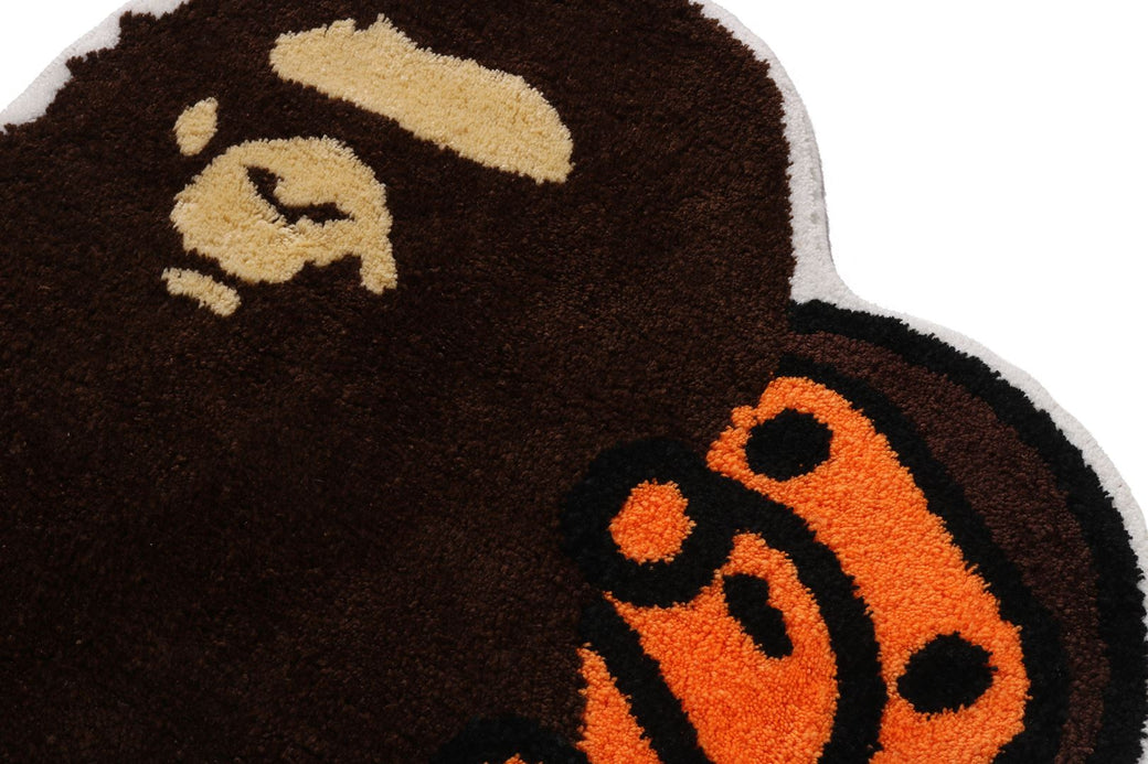 APE HEAD & BABY MILO RUG MAT | bape.com