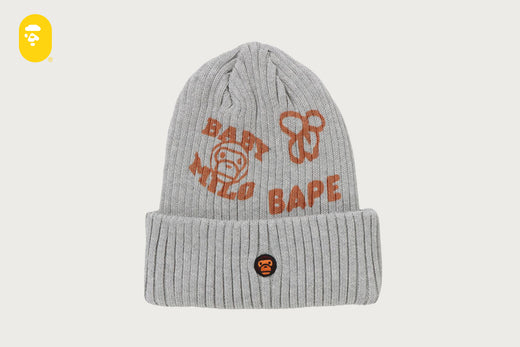 BABY MILO MULTI PRINT KNIT CAP | bape.com