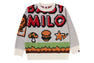 MILO GAME MOTIF WOOL MIX SWEATER