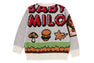 MILO GAME MOTIF WOOL MIX SWEATER