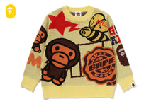 BAPE MILO ASSORTED KNIT SWEATER