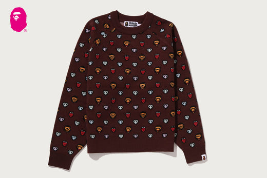 MILOGRAM SWEETS PATTERN OVERSIZED SWEATER