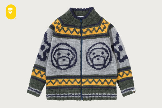 BABY MILO WOOL MIX COWICHAN CARDIGAN