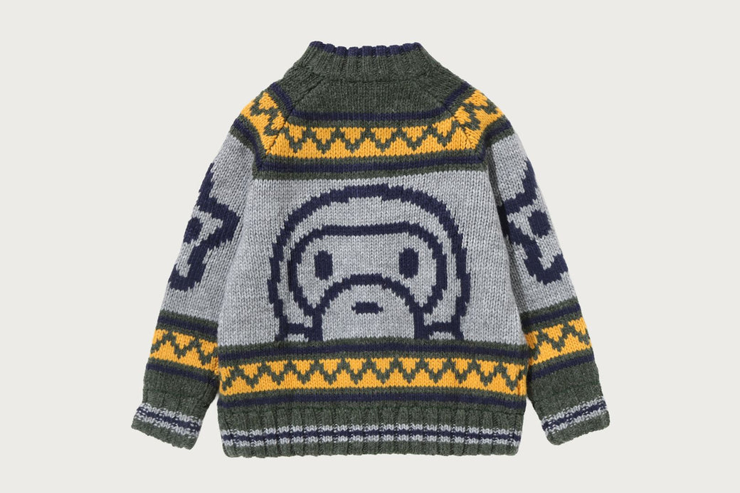 BABY MILO WOOL MIX COWICHAN CARDIGAN | bape.com