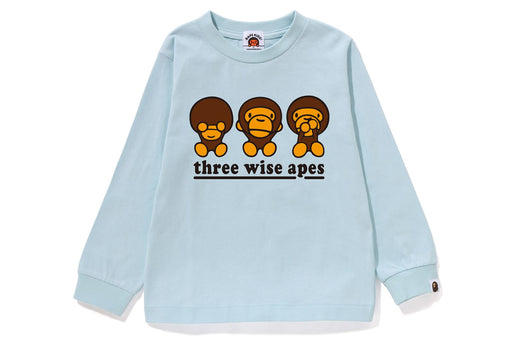 THREE WISE APES L/S TEE