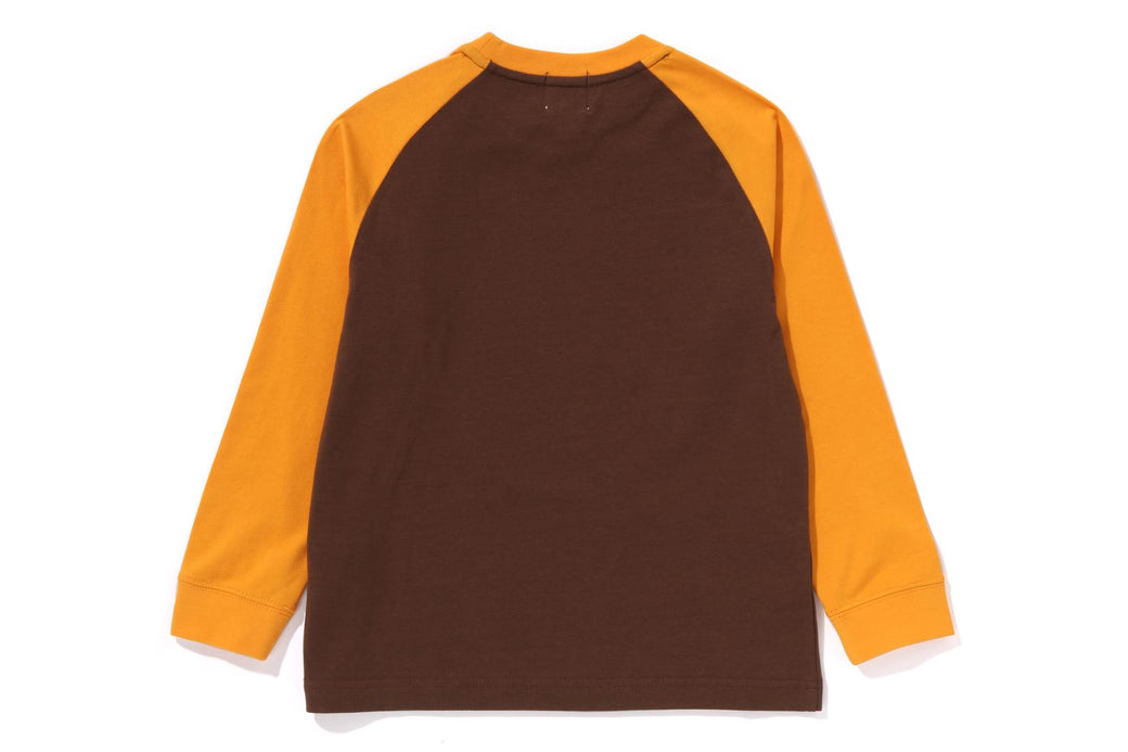 MILO FACE RAGLAN LS TEE | bape.com